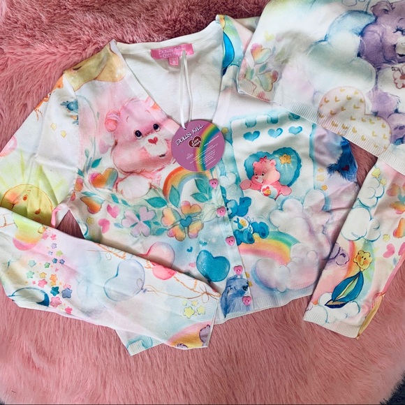 New Care Bears x Dolls Kill Crop Sweater Set - Picture 8 of 10